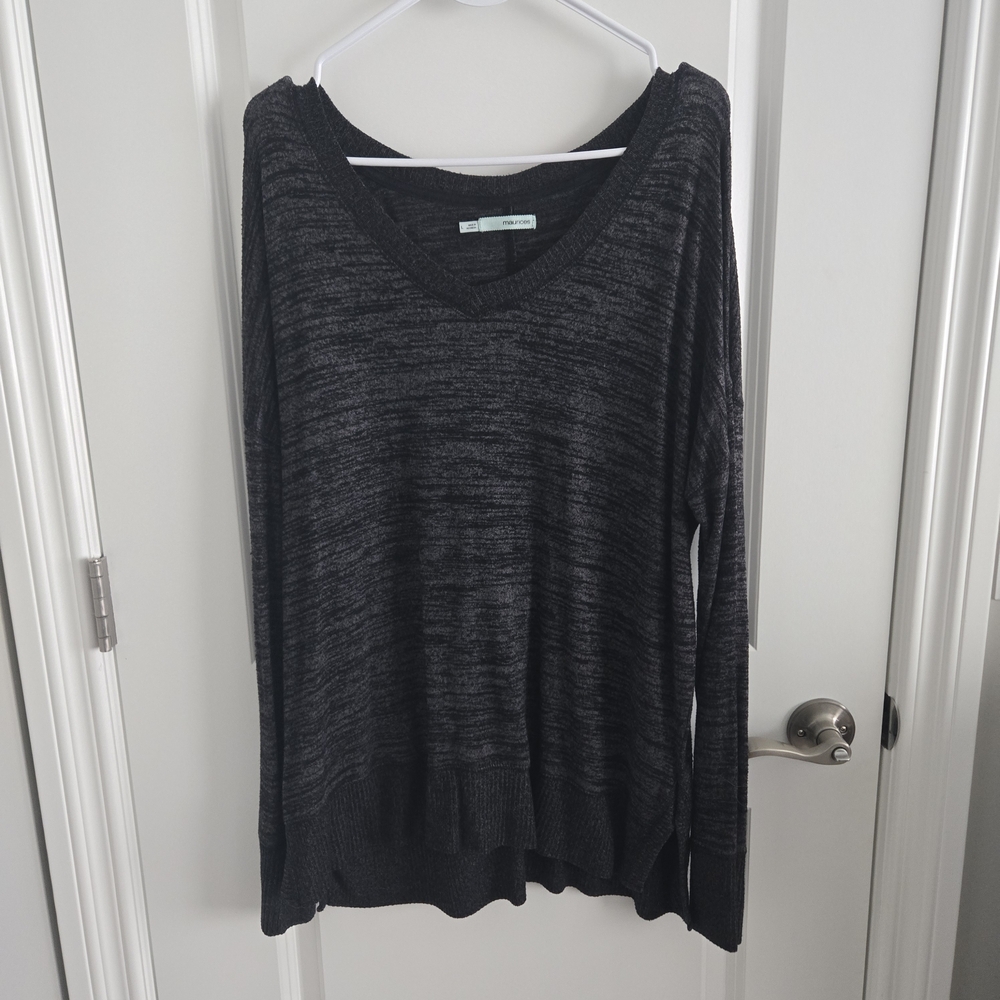 Maurices Charcoal Knit Sweater